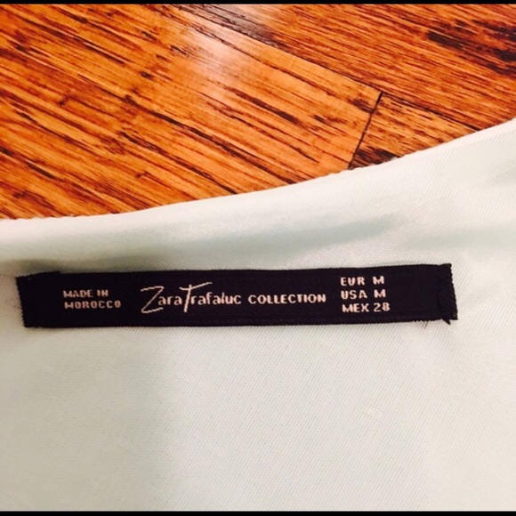 Zara Trafaluc Mint One Shoulder Dress - Picture 5 of 6